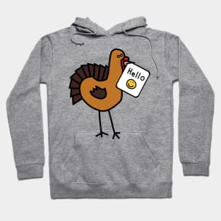 Thanksgiving Turkey Says Hello Hoodie